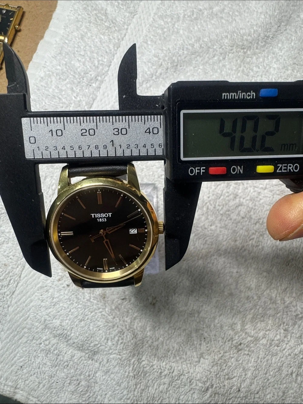 Tissot Black Dial Gold-Tone Case Men's Watch